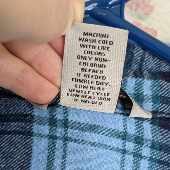 Plaid flannel shirt, 100% cotton - Picture 4 of 4